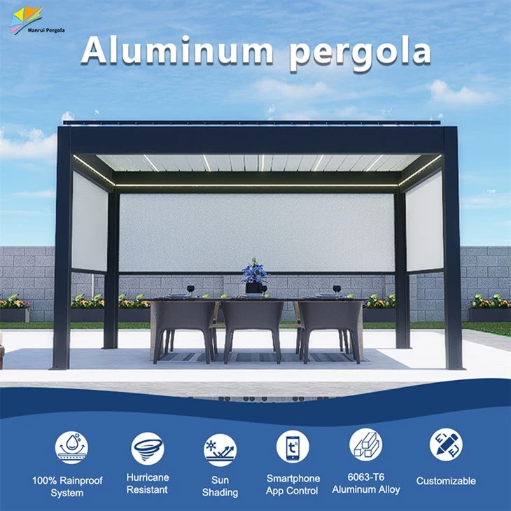 Roof Outdoor White Louvre Motorized Parts Led Profile Colour Top Modern Patio Motorize Louver Aluminium Pergola best Roof Outdoor White Louvre Motorized Parts Led Profile Colour Top Modern Patio Motorize Louver Aluminium Pergola best