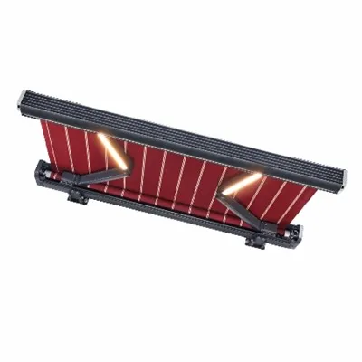 Tenda Lengan yang Dapat Ditarik dengan Valance Rol